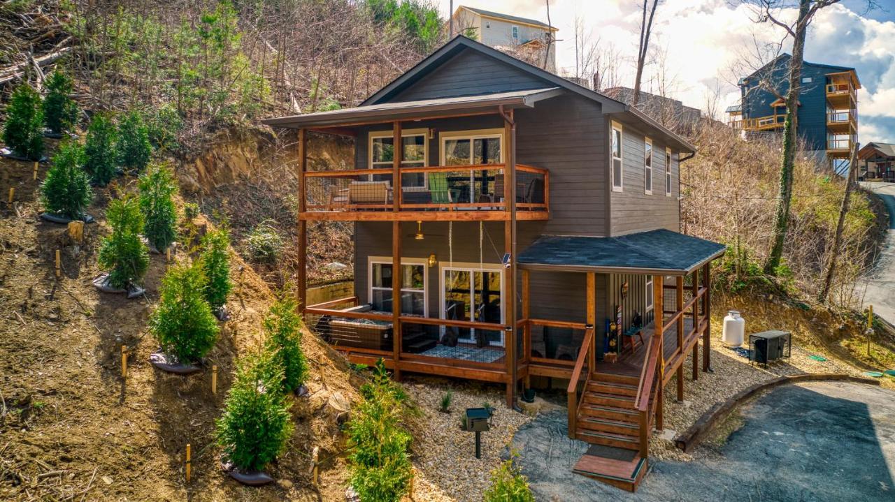 蓋特林堡Mins To Gburg Sleeps 8 Hot Tub Arcade Area Pool别墅 外观 照片