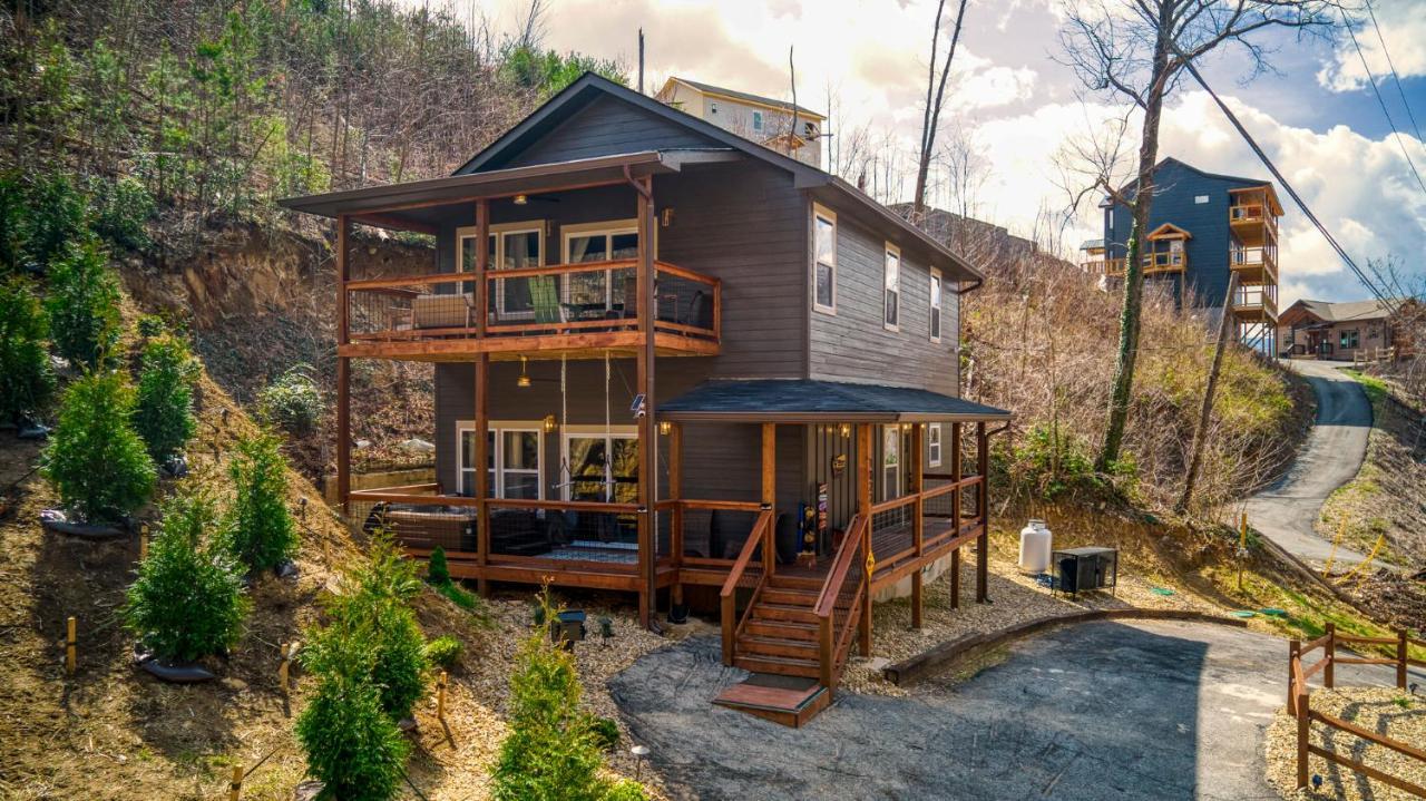 蓋特林堡Mins To Gburg Sleeps 8 Hot Tub Arcade Area Pool别墅 外观 照片
